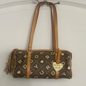 Dooney & Bourke Brown and Tan Shoulder Bag